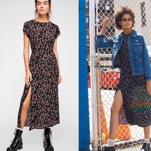 Free People Floral Midi Dress